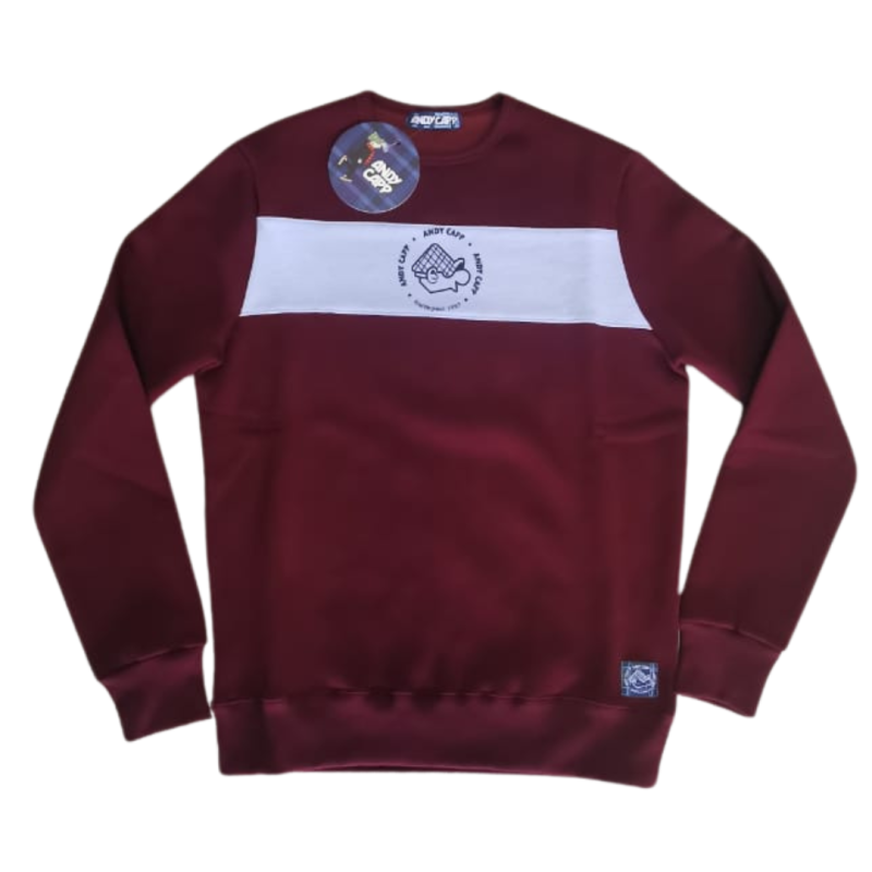 Felpa Girocollo Bordeaux